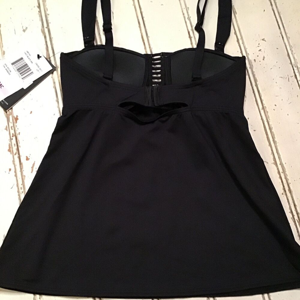 COCO REEF U80165 BLACK TANKINI 32/34C Size 8 - Picture 7 of 7